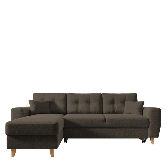 Καναπές Γωνιακός Αναστρέψιμη Γωνία JESSIE 235x160x85cm Καφέ Καναπές Γωνιακός Αναστρέψιμη Γωνία JESSIE 235x160x85cm Καφέ