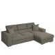 Καναπές Κρεβάτι Γωνιακός Δεξιά Γωνία ELOISE Taupe 260x170x75-90cm Καναπές Κρεβάτι Γωνιακός Δεξιά Γωνία ELOISE Taupe 260x170x75-90cm