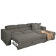 Καναπές Κρεβάτι Γωνιακός Δεξιά Γωνία ELOISE Taupe 260x170x75-90cm Καναπές Κρεβάτι Γωνιακός Δεξιά Γωνία ELOISE Taupe 260x170x75-90cm