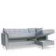 Καναπές Γωνιακός JOAQUIN Γκρι 230x84x89cm Καναπές Γωνιακός JOAQUIN Γκρι 230x84x89cm