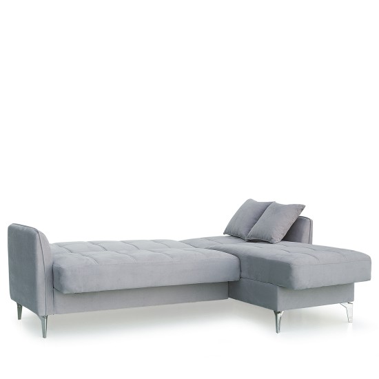 Καναπές Γωνιακός JOAQUIN Γκρι 230x84x89cm Καναπές Γωνιακός JOAQUIN Γκρι 230x84x89cm