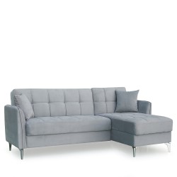 Καναπές Γωνιακός  JOAQUIN Γκρι 230x84x89cm
