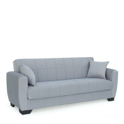 Καναπές Κρεβάτι Τριθέσιος  DIEGO 3S Γκρι 210x84x86cm