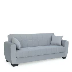 Καναπές Κρεβάτι Τριθέσιος  DIEGO 3S Γκρι 210x84x86cm