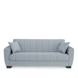 Καναπές Κρεβάτι Τριθέσιος  DIEGO 3S Γκρι 210x84x86cm