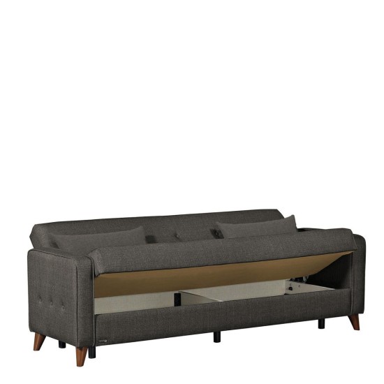 Καναπές Κρεβάτι Τριθέσιος GABRIEL 3S Γκρι 216x79x81cm Καναπές Κρεβάτι Τριθέσιος GABRIEL 3S Γκρι 216x79x81cm