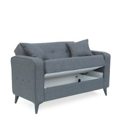 Καναπές Κρεβάτι Διθέσιος  GABRIEL 2S Γκρι 146x79x81cm