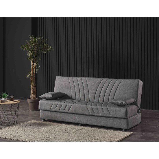 Καναπές Κρεβάτι Τριθέσιος JORGE Γκρι 180x78x80cm Καναπές Κρεβάτι Τριθέσιος JORGE Γκρι 180x78x80cm