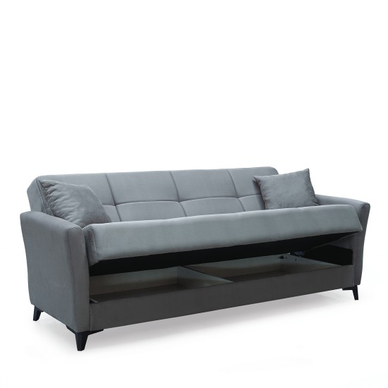 Καναπές Κρεβάτι Τριθέσιος JAVIER 3S Γκρι 210x84x86cm Καναπές Κρεβάτι Τριθέσιος JAVIER 3S Γκρι 210x84x86cm