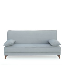 Καναπές Κρεβάτι Τριθέσιος  LEO Ανοιχτό Γκρι 190x84x86cm