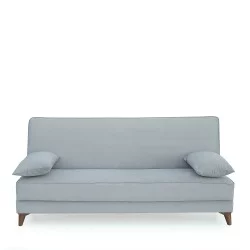 Καναπές Κρεβάτι Τριθέσιος  LEO Ανοιχτό Γκρι 190x84x86cm