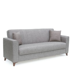 Καναπές Κρεβάτι Τριθέσιος  GERARDO Καφέ 210x84x86cm