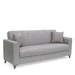 Καναπές Κρεβάτι Τριθέσιος  GERARDO Καφέ 210x84x86cm