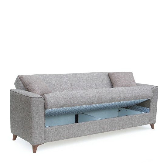 Καναπές Κρεβάτι Τριθέσιος GERARDO Καφέ 210x84x86cm Καναπές Κρεβάτι Τριθέσιος GERARDO Καφέ 210x84x86cm