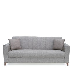 Καναπές Κρεβάτι Τριθέσιος  GERARDO Καφέ 210x84x86cm