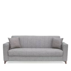 Καναπές Κρεβάτι Τριθέσιος  GERARDO Καφέ 210x84x86cm