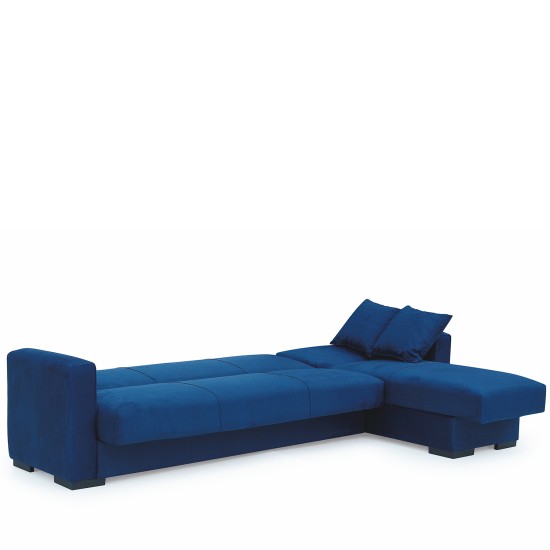 Καναπές Κρεβάτι Γωνιακός JOSE Μπλε 270x150x86cm Καναπές Κρεβάτι Γωνιακός JOSE Μπλε 270x150x86cm