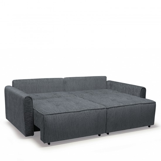 Καναπές Κρεβάτι Τριθέσιος SHELBY Γκρι 215x110x90cm Καναπές Κρεβάτι Τριθέσιος SHELBY Γκρι 215x110x90cm