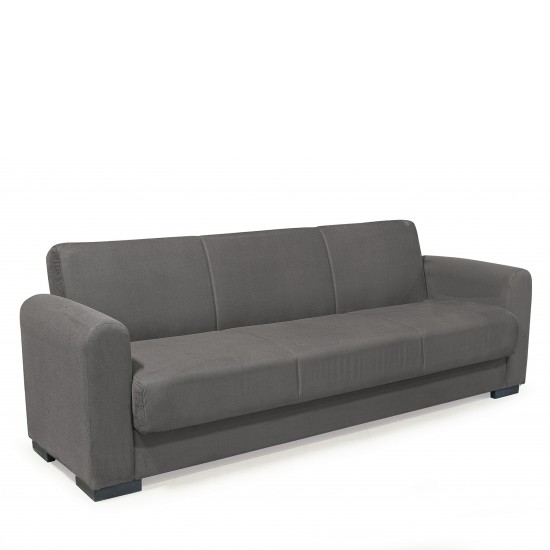 Καναπές Κρεβάτι Τριθέσιος HOMER Γκρι 226x78x78cm Καναπές Κρεβάτι Τριθέσιος HOMER Γκρι 226x78x78cm