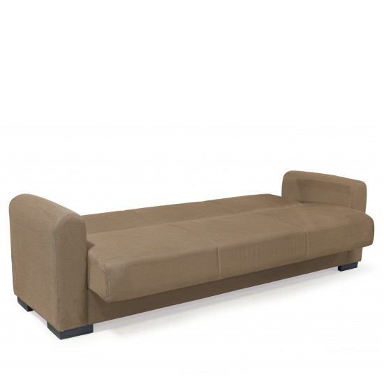 Καναπές Κρεβάτι Τριθέσιος HOMER Μπεζ 226x78x78cm Καναπές Κρεβάτι Τριθέσιος HOMER Μπεζ 226x78x78cm