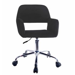 Καρέκλα Γραφείου  KLOI Μαύρο Βελούδο 37x42x78-90cm