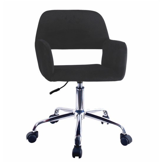 Καρέκλα Γραφείου  KLOI Μαύρο Βελούδο 37x42x78-90cm