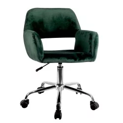 Καρέκλα Γραφείου  KLOI Πράσινο Βελούδο 37x42x78-90cm