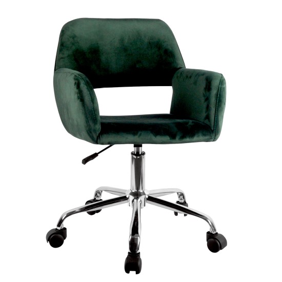 Καρέκλα Γραφείου  KLOI Πράσινο Βελούδο 37x42x78-90cm