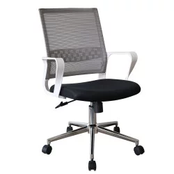 Καρέκλα Γραφείου  HALEY Γκρι/Μαύρο Mesh 58x59x103cm