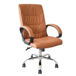 Καρέκλα Γραφείου Διευθυντή  COCHRAN Camel PVC 65x68x120cm