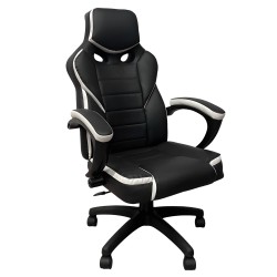Καρέκλα Γραφείου  Gaming ΚΛΕΟΝΙΚΗ Μαύρο/Λευκό 65x72x118-126cm Καρέκλα Γραφείου  Gaming ΚΛΕΟΝΙΚΗ Μαύρο/Λευκό 65x72x118-126cm
