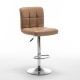 Σκαμπό Bar DIN Με Πλάτη Πτυσσόμενο Cappuccino PVC/Μέταλλο 44x50x92-113cm Σκαμπό Bar DIN Με Πλάτη Πτυσσόμενο Cappuccino PVC/Μέταλλο 44x50x92-113cm