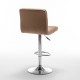 Σκαμπό Bar DIN Με Πλάτη Πτυσσόμενο Cappuccino PVC/Μέταλλο 44x50x92-113cm Σκαμπό Bar DIN Με Πλάτη Πτυσσόμενο Cappuccino PVC/Μέταλλο 44x50x92-113cm