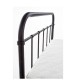 Κρεβάτι  LIBERTY Μεταλλικό Sandy Black 209x124x93cm (Στρώμα 120x200cm)