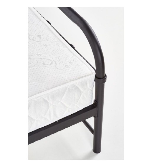 Κρεβάτι  LIBERTY Μεταλλικό Sandy Black 209x124x93cm (Στρώμα 120x200cm)