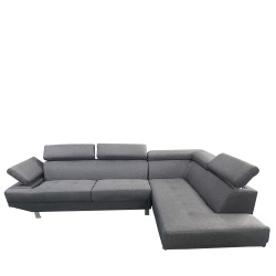 Καναπές Γωνιακός  MASAL Γκρι Ύφασμα 280x185x85cm