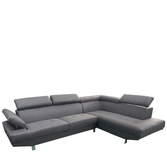 Καναπές Γωνιακός MASAL Γκρι Ύφασμα 280x185x85cm Καναπές Γωνιακός MASAL Γκρι Ύφασμα 280x185x85cm