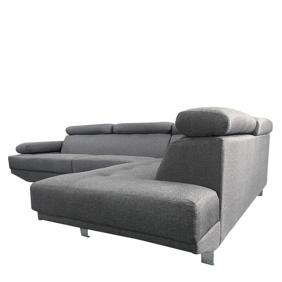 Καναπές Γωνιακός MASAL Γκρι Ύφασμα 280x185x85cm Καναπές Γωνιακός MASAL Γκρι Ύφασμα 280x185x85cm