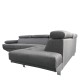 Καναπές Γωνιακός MASAL Γκρι Ύφασμα 280x185x85cm Καναπές Γωνιακός MASAL Γκρι Ύφασμα 280x185x85cm