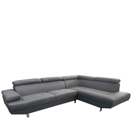 Καναπές Γωνιακός MASAL Γκρι Ύφασμα 280x185x85cm Καναπές Γωνιακός MASAL Γκρι Ύφασμα 280x185x85cm