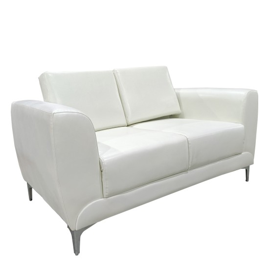 Καναπές Τριθέσιος ELFRIC Λευκό PU 190x81x81cm Καναπές Τριθέσιος ELFRIC Λευκό PU 190x81x81cm