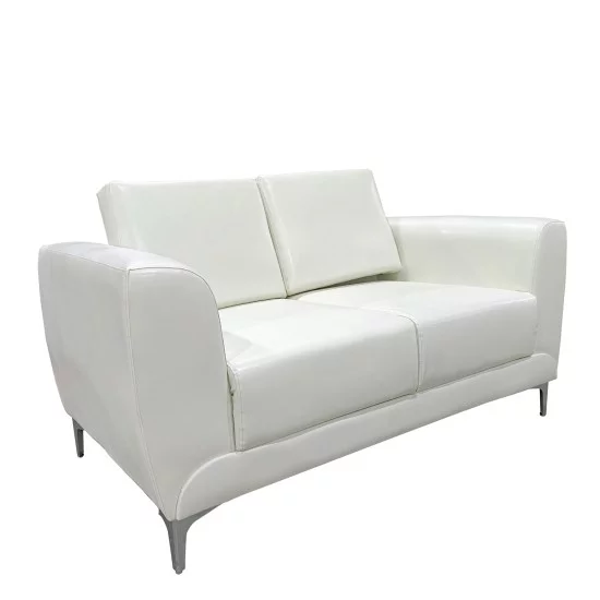 Καναπές Διθέσιος  ELFRIC Λευκό PU 142x81x81cm