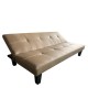 Καναπές Κρεβάτι Τριθέσιος  ERYNDOR Ανοιχτό Καφέ PU 186x90x82cm