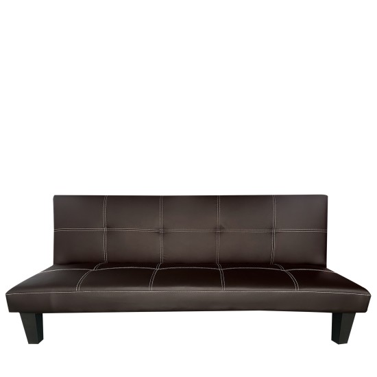 Καναπές Κρεβάτι Τριθέσιος ERYNDOR Καφέ PU 186x90x82cm Καναπές Κρεβάτι Τριθέσιος ERYNDOR Καφέ PU 186x90x82cm