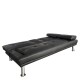 Καναπές Κρεβάτι Τριθέσιος ALFRED Μαύρο PU 164x76.5x79cm Καναπές Κρεβάτι Τριθέσιος ALFRED Μαύρο PU 164x76.5x79cm