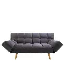 Καναπές Κρεβάτι Τριθέσιος  ELVINA Γκρι Ύφασμα 182x82x88cm