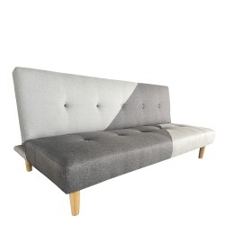 Καναπές Κρεβάτι Τριθέσιος  NERISSA Αποχρώσεις Γκρι Ύφασμα 178x87x78cm
