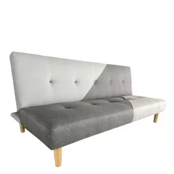 Καναπές Κρεβάτι Τριθέσιος  NERISSA Αποχρώσεις Γκρι Ύφασμα 178x87x78cm