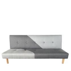 Καναπές Κρεβάτι Τριθέσιος  NERISSA Αποχρώσεις Γκρι Ύφασμα 178x87x78cm