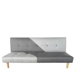 Καναπές Κρεβάτι Τριθέσιος  NERISSA Αποχρώσεις Γκρι Ύφασμα 178x87x78cm